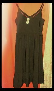 Black spaghetti strap dress